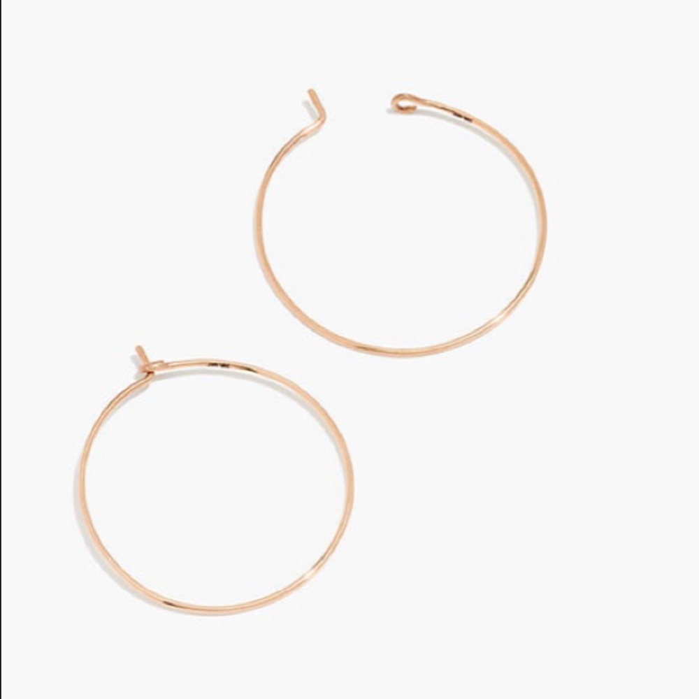 Madewell 14k gold filled hoop earrings